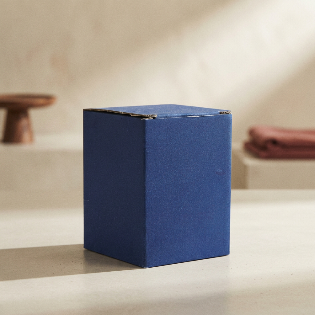 CAJITA MINI URNA LUNA FLOCADA # AZUL MARINO — Incineración · Bolsas · Ref. 6324001 | Ramón Chao