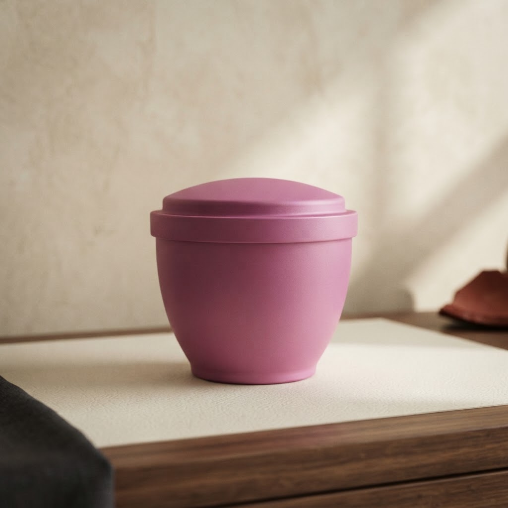 ALUMINIUM COMB. URN 1.5L # MAGENTA — Cremation · Urnas metálicas · Ref. 6860008 | Ramón Chao