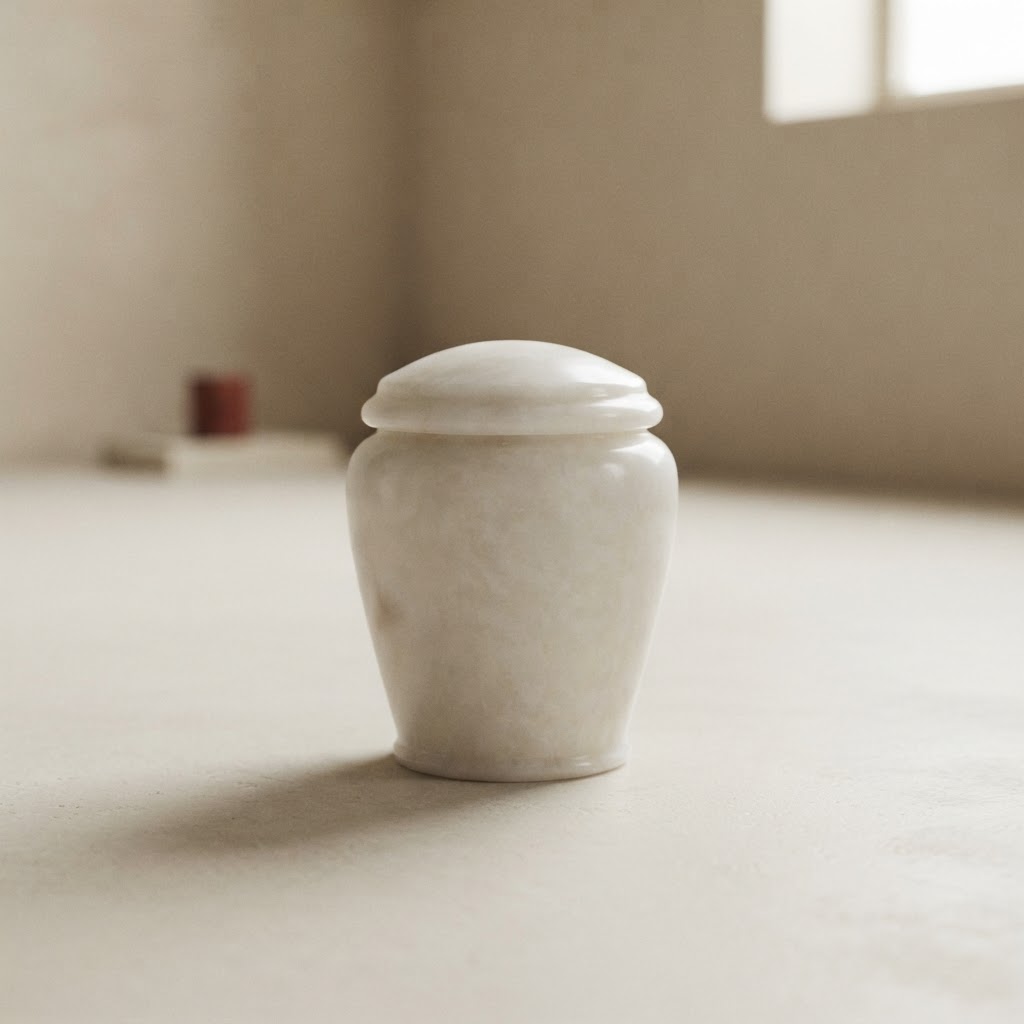 ALABASTER URN CAROLUS # GLOSS WHITE — Cremation · Urnas alabastro, cristal y otros · Ref. 6894004 | Ramón Chao