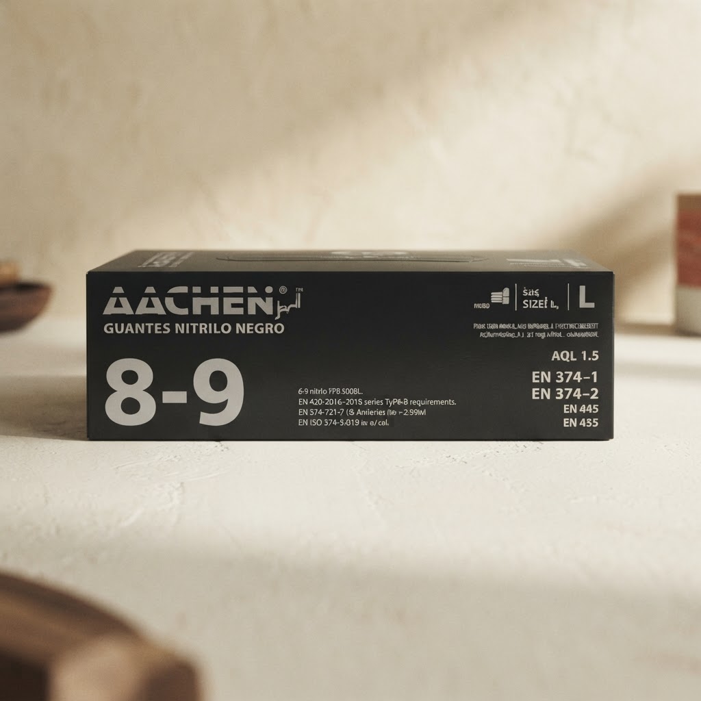 BLACK NITRILE GLOVES BOX 100 U. # S (6-7) — General items · Recogida de cadáveres · Ref. 7429003 | Ramón Chao