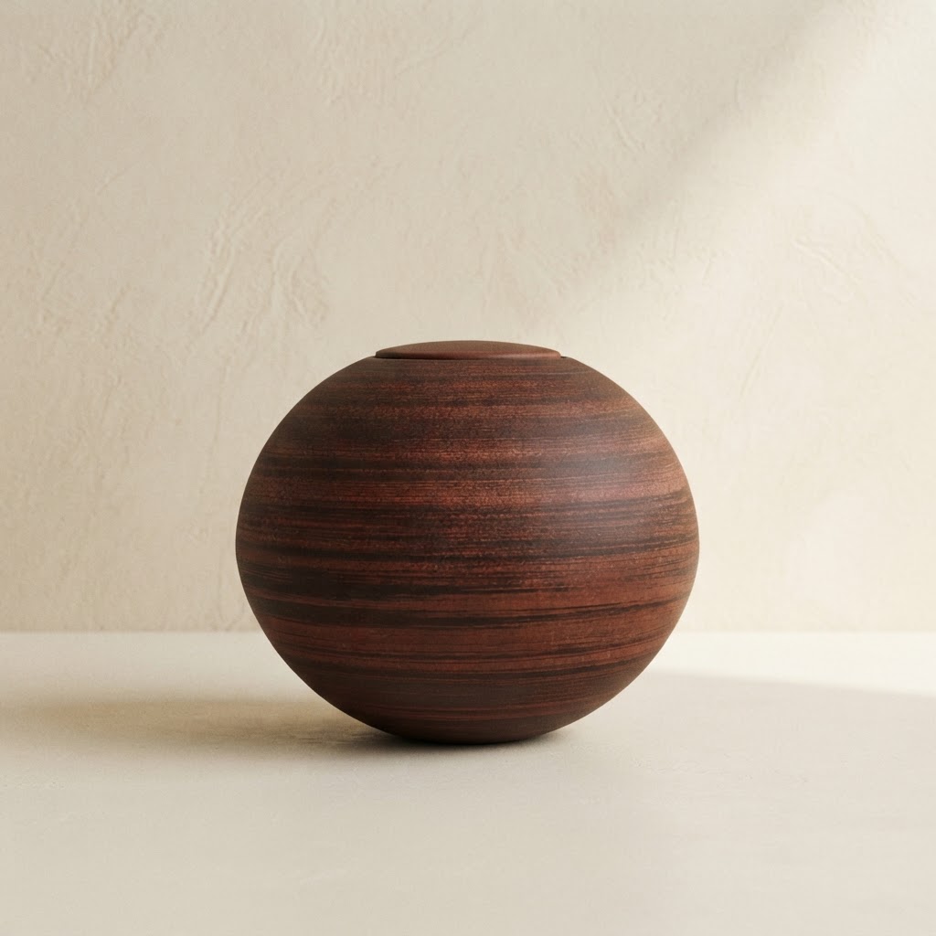 URNA ECOBIO ESFERA BASIC # NOGAL — Incineración · Urnas degradables · Ref. 7560002 | Ramón Chao