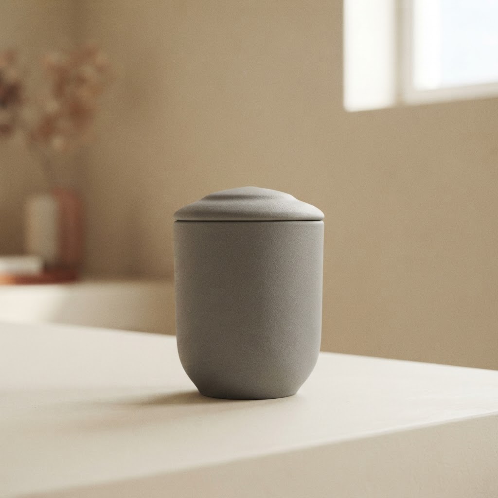 MINI URNA ECOBIO PARADIS # GRIS — Incineración · Urnas degradables · Ref. 7753002 | Ramón Chao