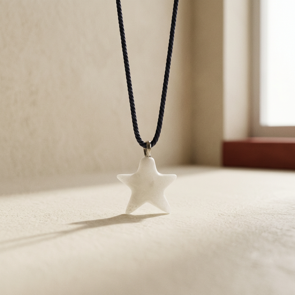 COLGANTE JOYA ALABASTRO # ESTRELLA BLANCO — Incineración · Joyas · Ref. 7779256 | Ramón Chao