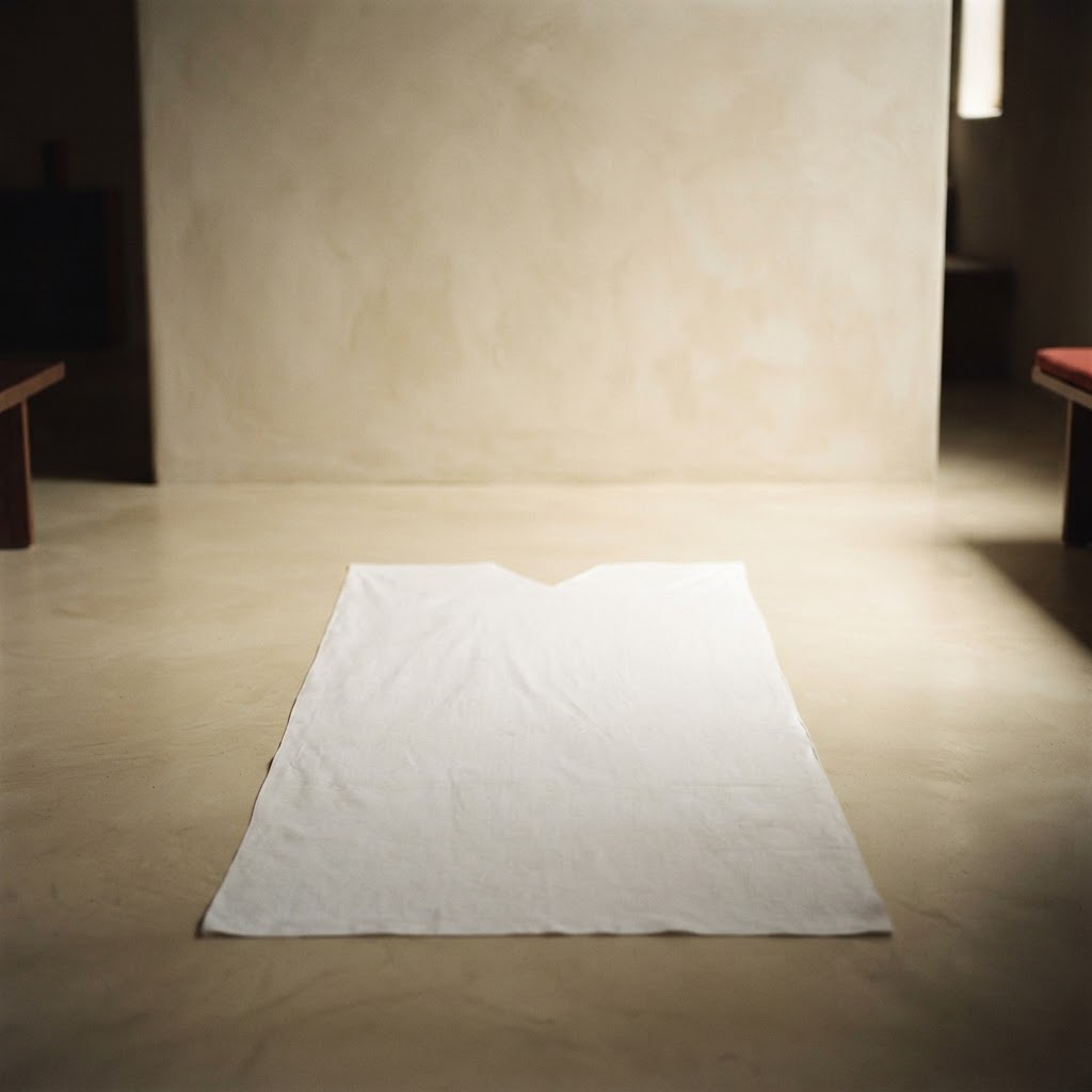 100% COTTON SHEET COLLAR SHAPE 1,97x0.92 WHITE — Garments for the deceased · Sábanas y pañuelos · Ref. 7881000 | Ramón Chao