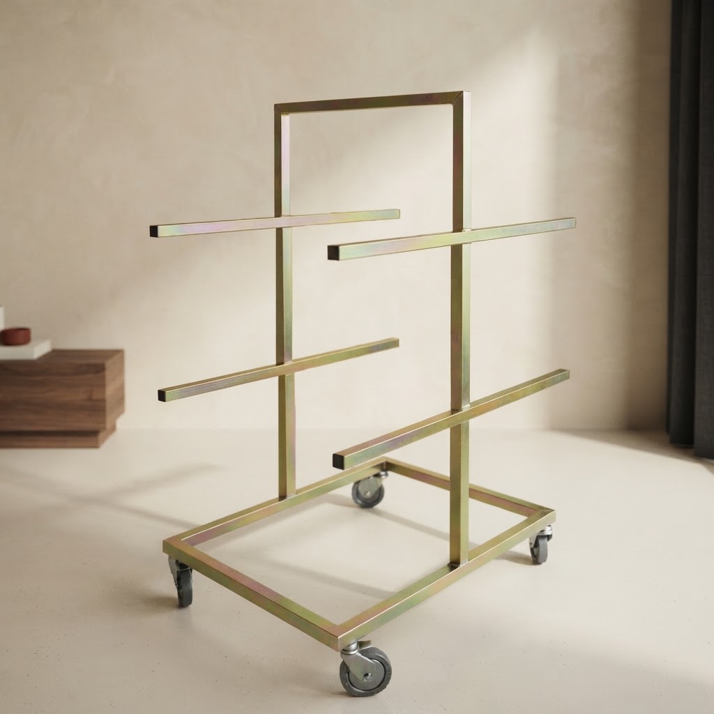 8-ARCAS STORAGE CART 8-ARCAS BICROMATE FINISH — Chapels and trolleys · Expositores · Ref. 890000 | Ramón Chao